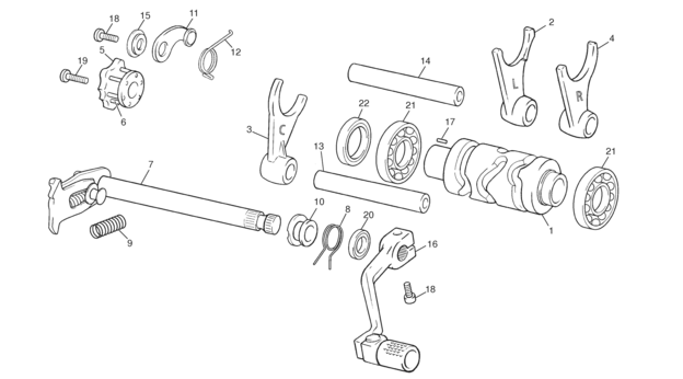 18 - GEAR SELECTOR GROUP