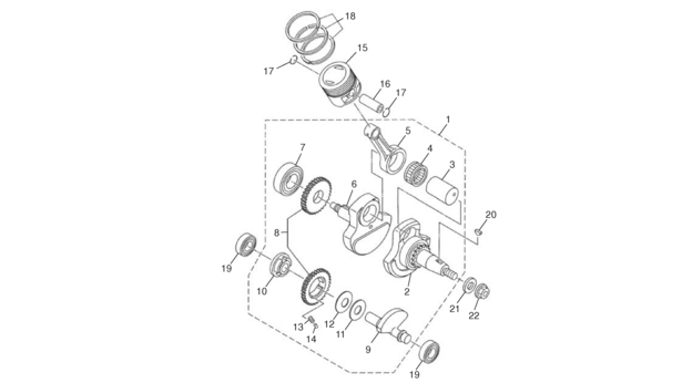 14 - CRANKSHAFT ASSY