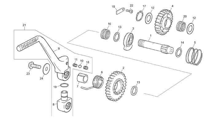 11 - KICKSTARTER ASSEMBLY
