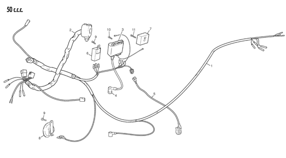 11 - ELECTRIC CABLE 50CC