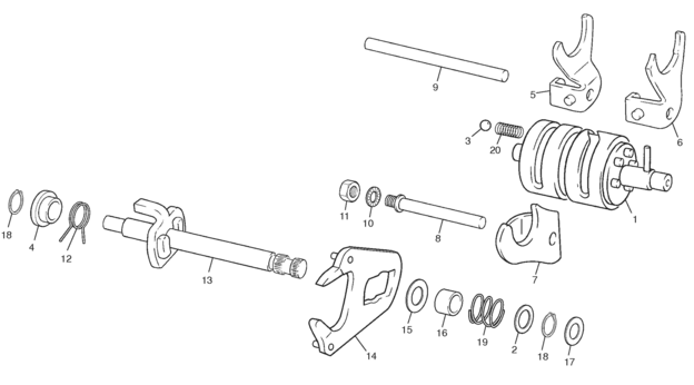 14 - GEAR SELECTOR GROUP