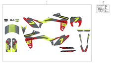 13 - STICKER RED ONE RS
