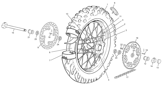 9 - REAR WHEEL