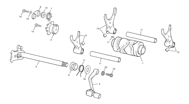 14 - GEAR SELECTOR GROUP