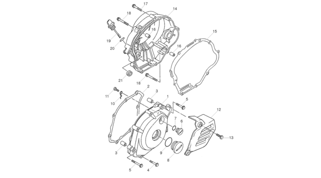 LATERAL CRANKCASE 125CC