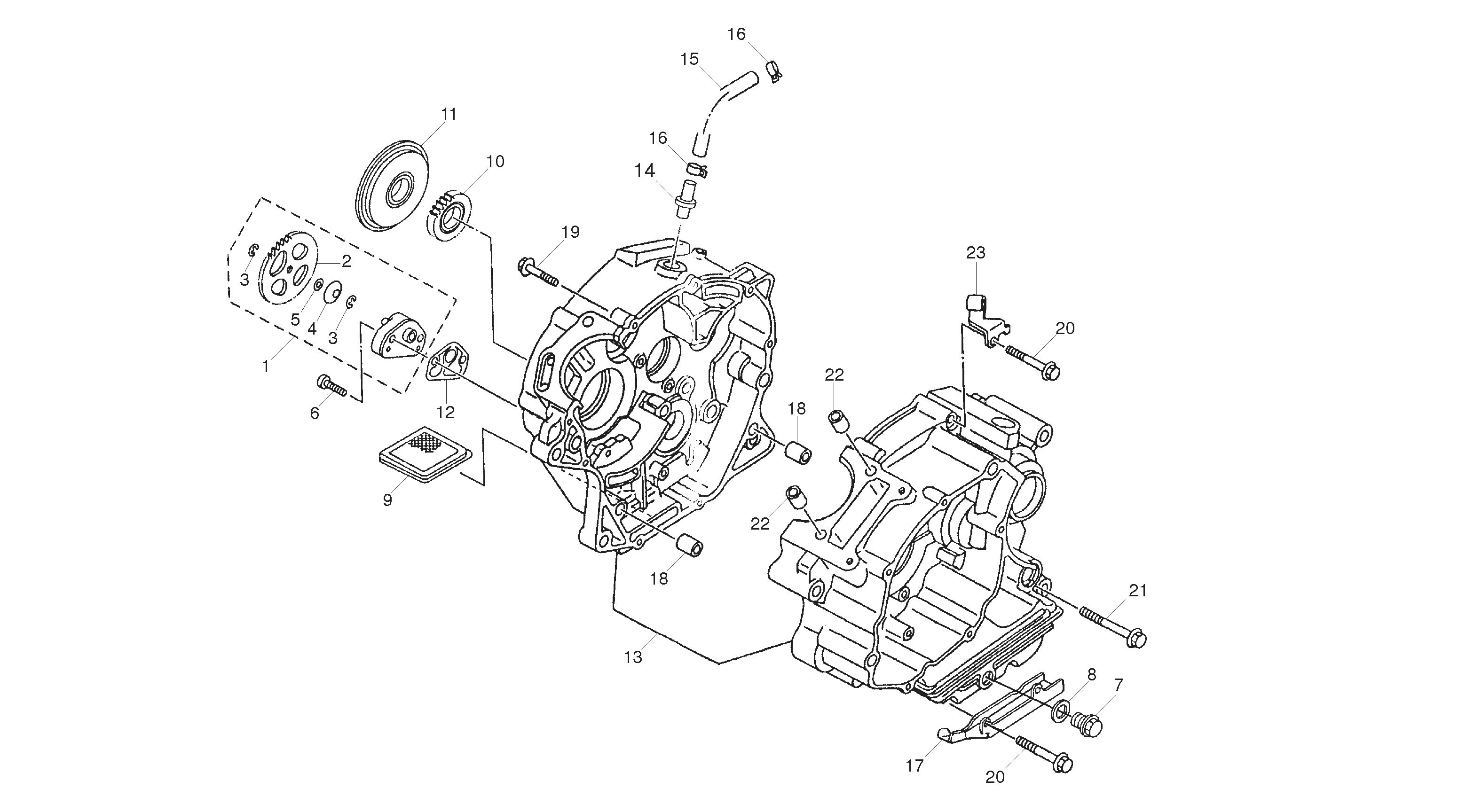 CENTRAL CRANCKCASE