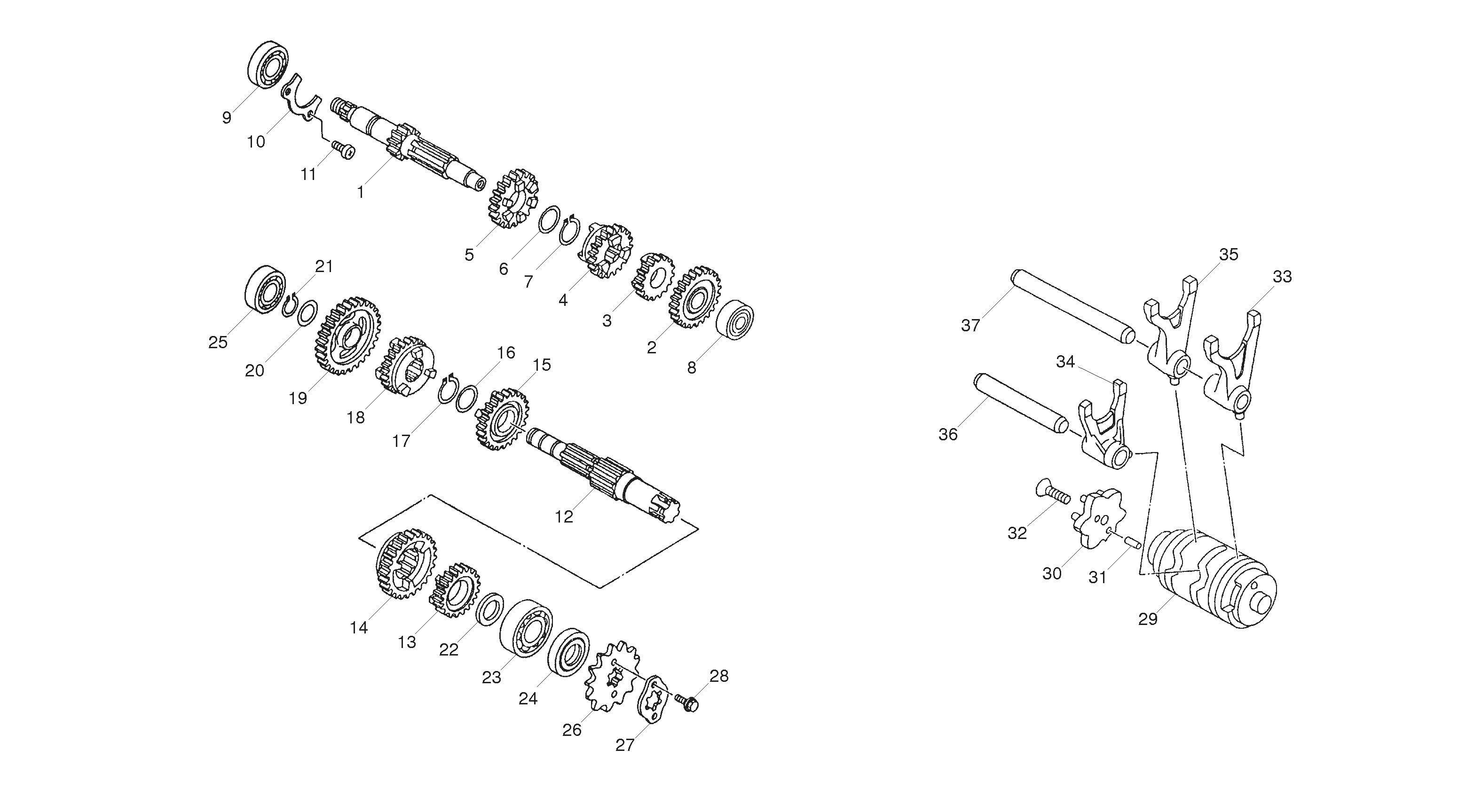 TRANSMISSION 125CC