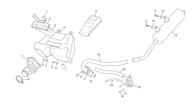 AIRBOX - EXHAUST SYSTEM
