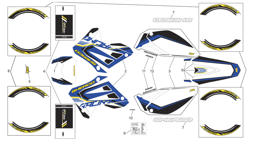 STICKER 50R BLUE