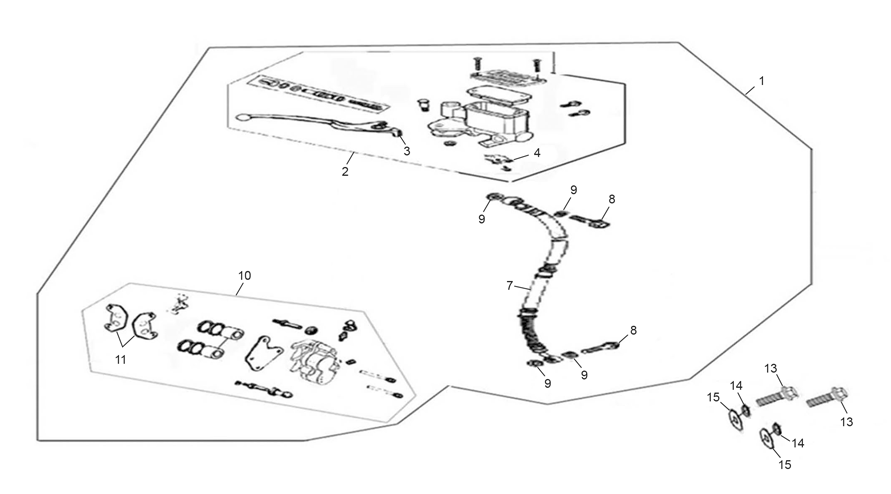 REAR MASTER CYLINDER / REAR CALIPER