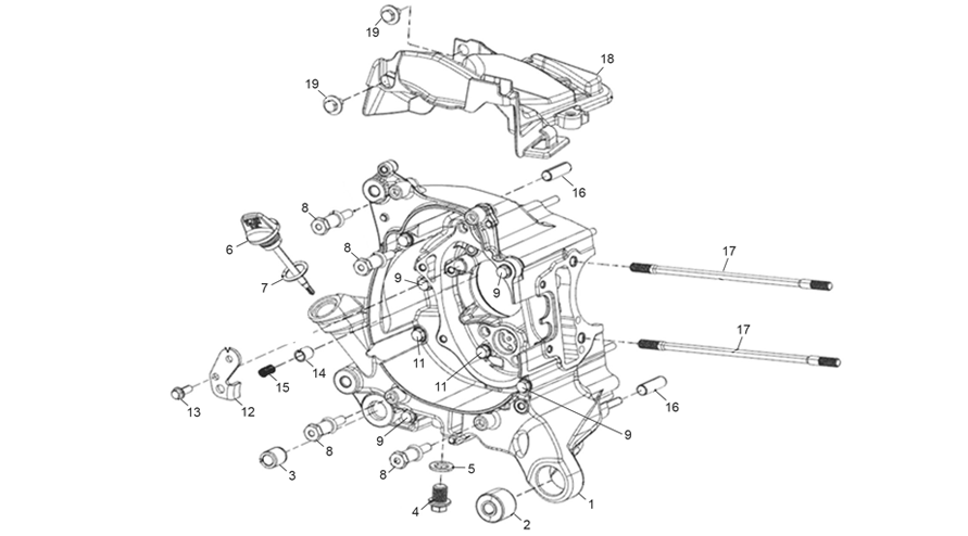 RIGHT CRANKCASE ASSEMBLY