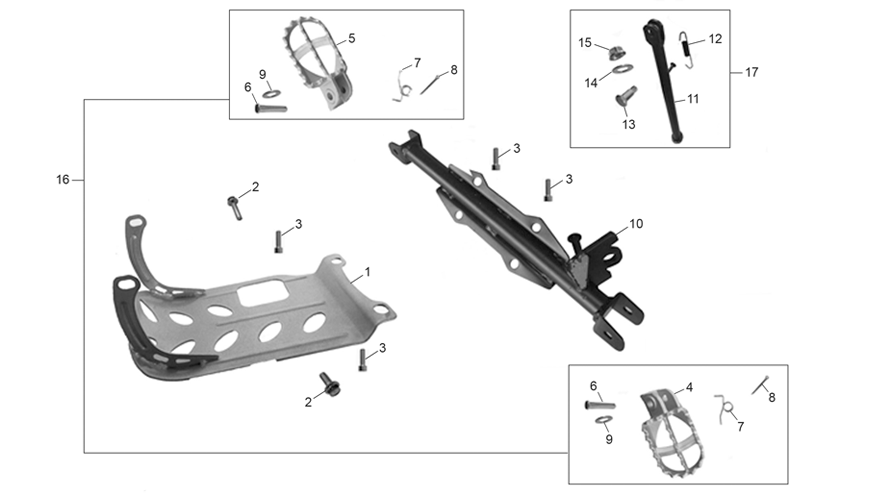 FOOTPEG MOUNTING BAR ASSY
