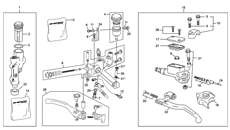7 - MASTER CYLINDER FRONT - CLUTCH - REAR
