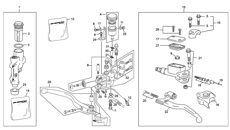 7 - MASTER CYLINDER FRONT - CLUTCH - REAR