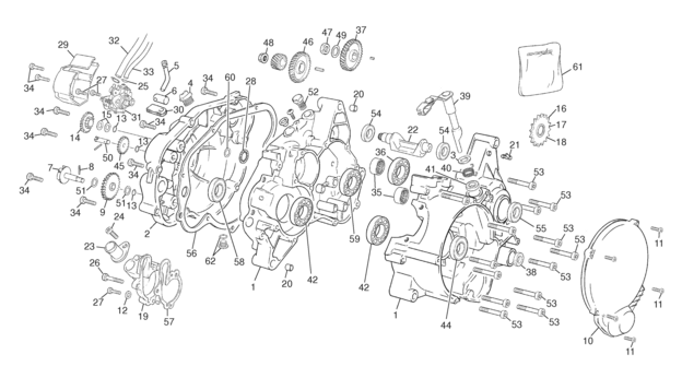 16 - CRANKCASE ASSEMBLY