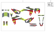 13 - STICKER RED ONE R