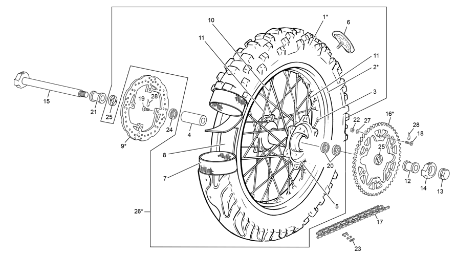 12 - REAR WHEEL