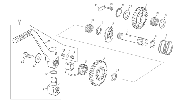 11 - KICKSTARTER ASSEMBLY