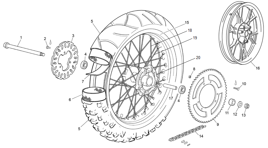 9 - REAR WHEEL