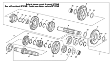 21 - GEAR SET FROM CHASSIS N°37468