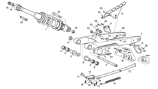 3 - REAR SHOCK - SWINGARM