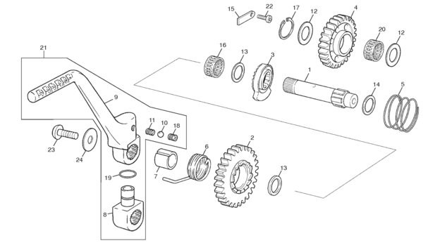 11 - KICKSTARTER ASSEMBLY