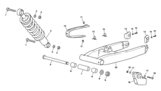 3 - REAR SHOCK - SWINGARM