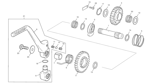 11 - KICKSTARTER ASSEMBLY