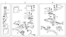 8 - MASTER CYLINDER FRONT - CLUTCH - REAR