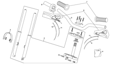 2 - FRONT FORK-HANDLEBAR