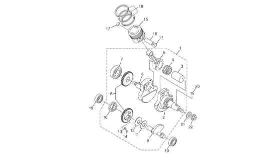 15 - CRANKSHAFT ASSY