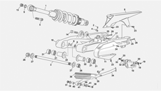 3 - REAR SHOCK - SWINGARM
