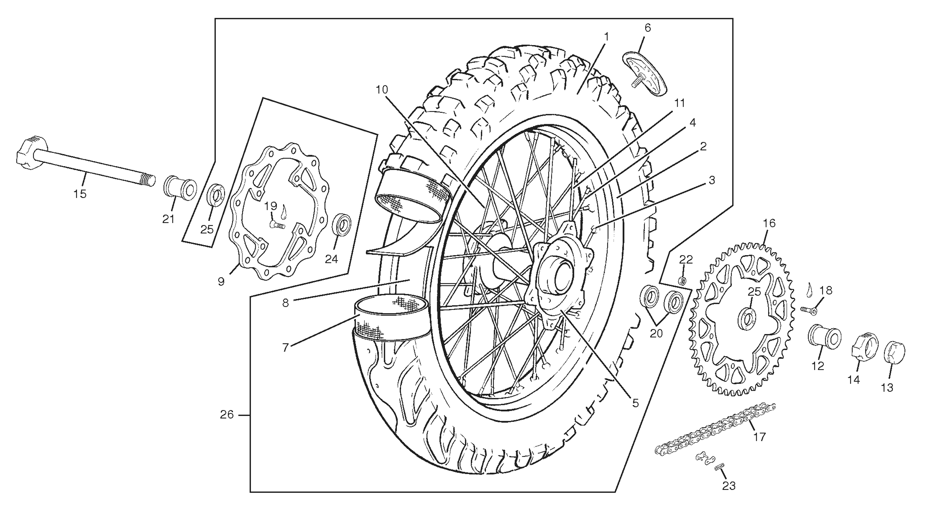9 - REAR WHEEL
