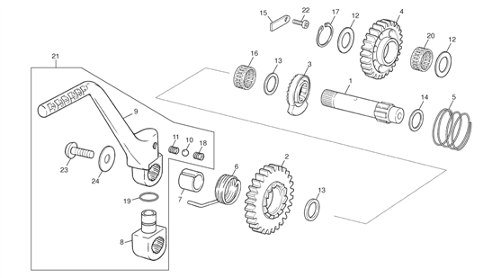 10 - KICKSTARTER ASSEMBLY