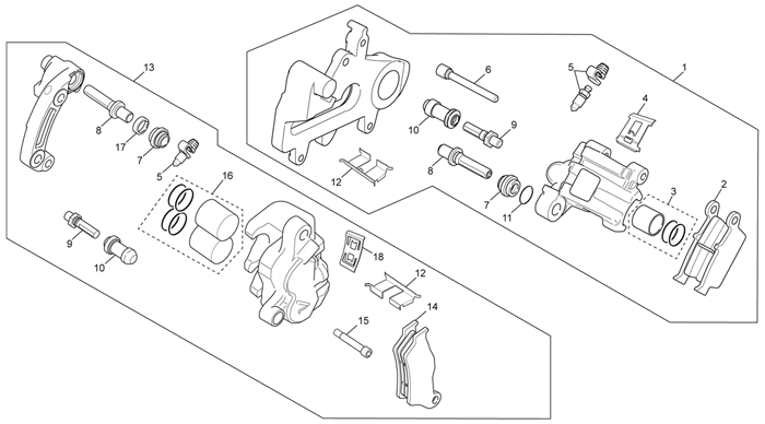 7 - FRONT - REAR CALIPER
