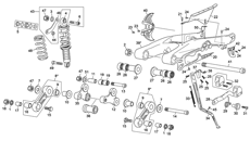 3 - REAR SHOCK - SWINGARM