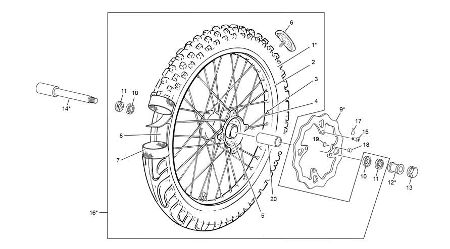 FRONT WHEEL XPLOR
