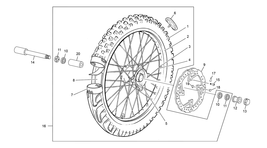 FRONT WHEEL XPLOR