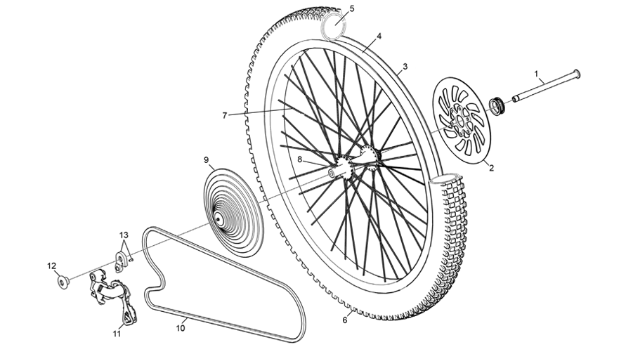 REAR WHEEL - GEARS
