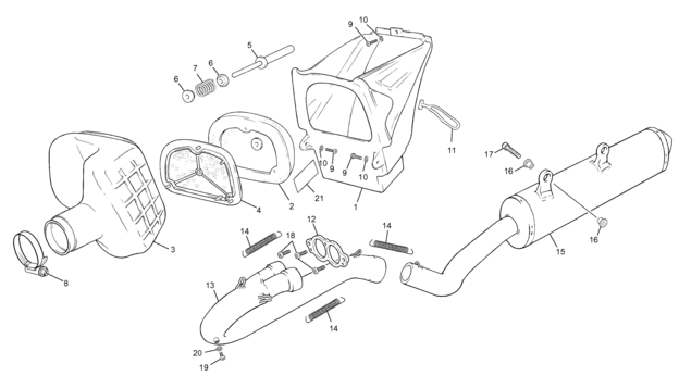 AIRBOX - EXHAUST SYSTEM