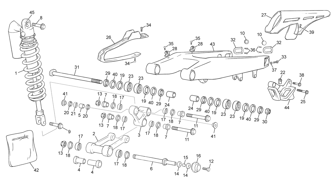 REAR SHOCK - SWINGARM