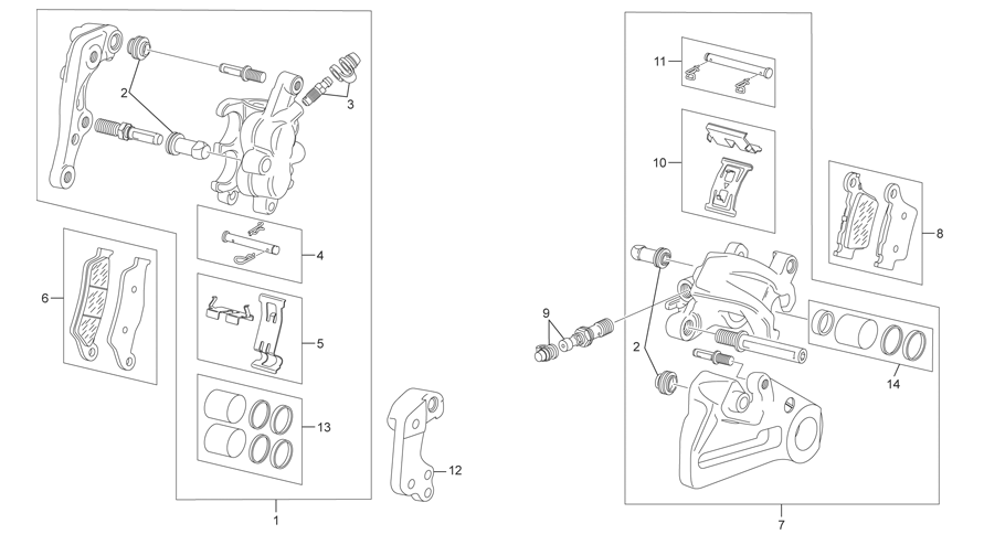 FRONT REAR CALIPER