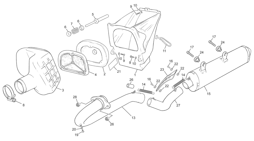 AIRBOX - EXHAUST SYSTEM