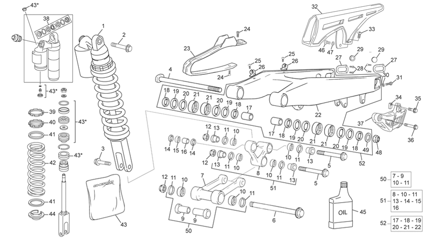 REAR SHOCK - SWINGARM