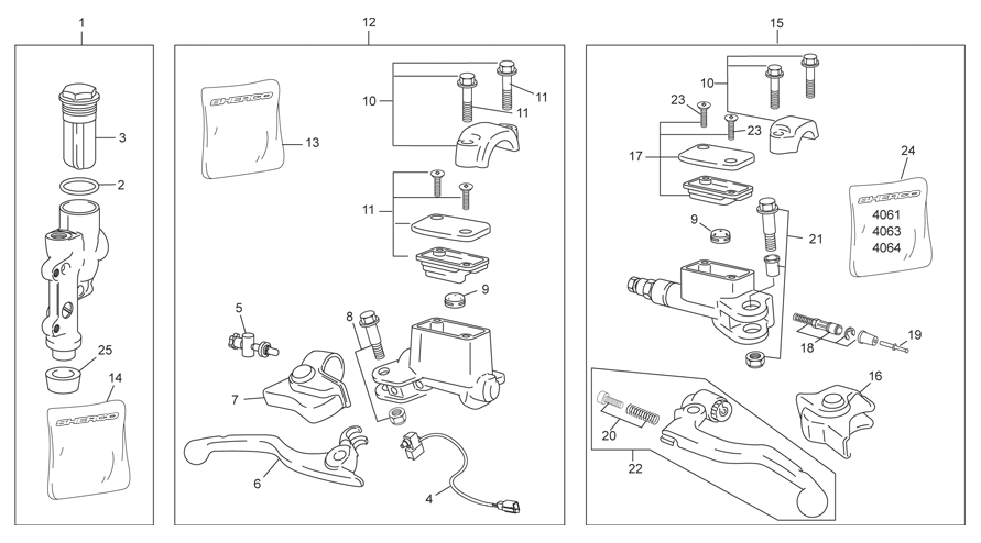 MASTER CYLINDER FRONT-REAR CALIPER