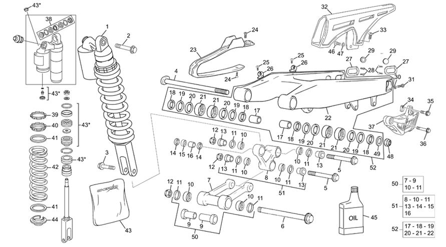 REAR SHOCK - SWINGARM
