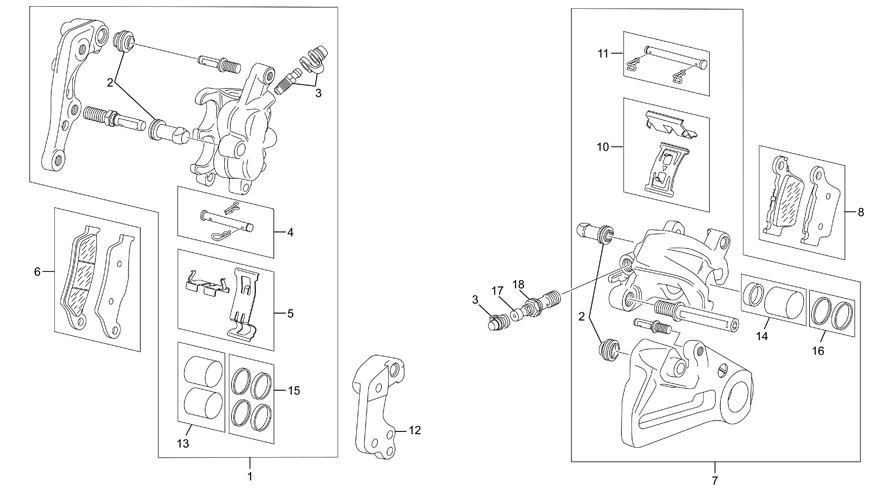 FRONT - REAR CALIPER
