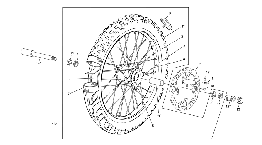 FRONT WHEEL XPLOR