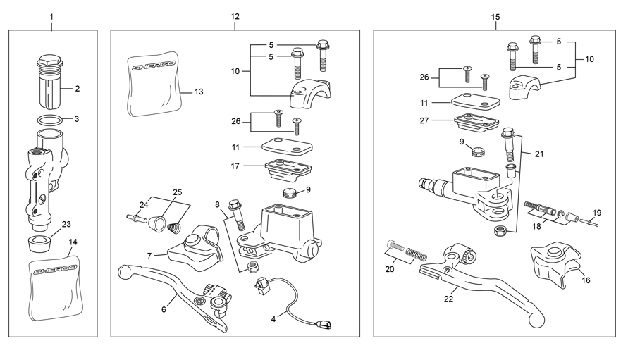 MASTER CYLINDER FRONT-REAR CALIPER