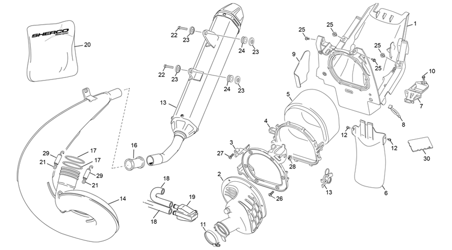 AIRBOX - EXHAUST SYSTEM